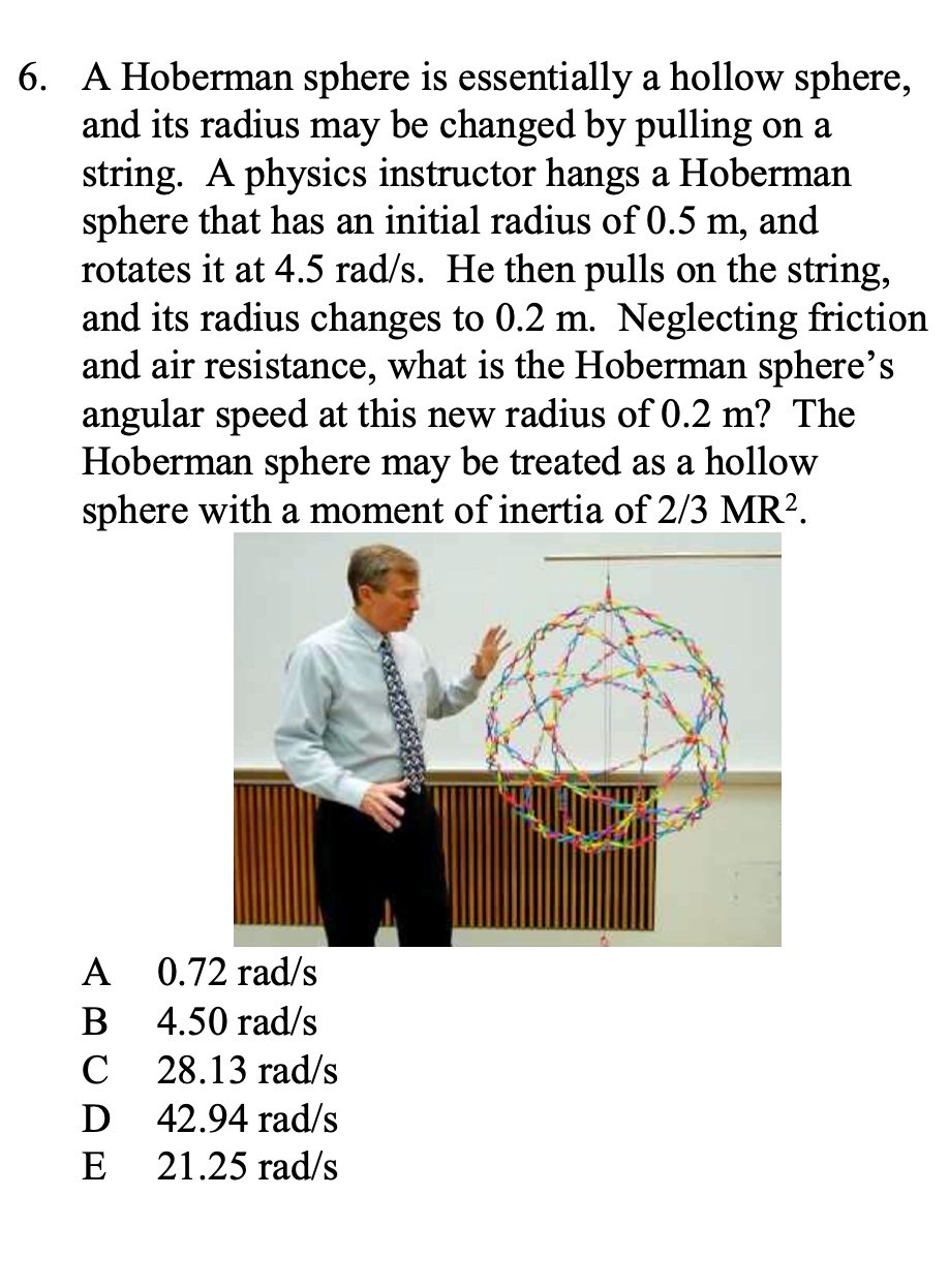 hoberman sphere physics