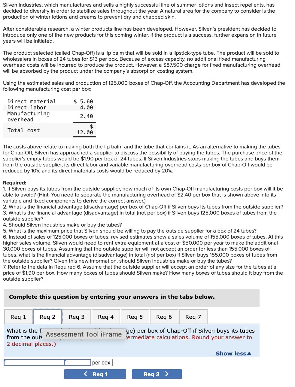 Solved Silven Industries, which manufactures and sells a