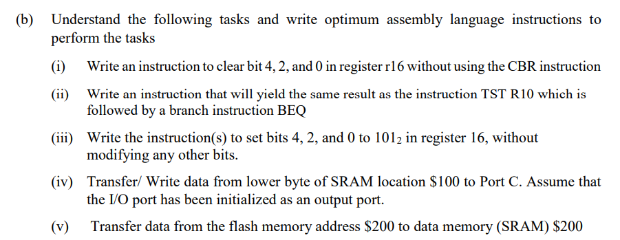 Solved (a) Write an assembly code that will firstly load the | Chegg.com