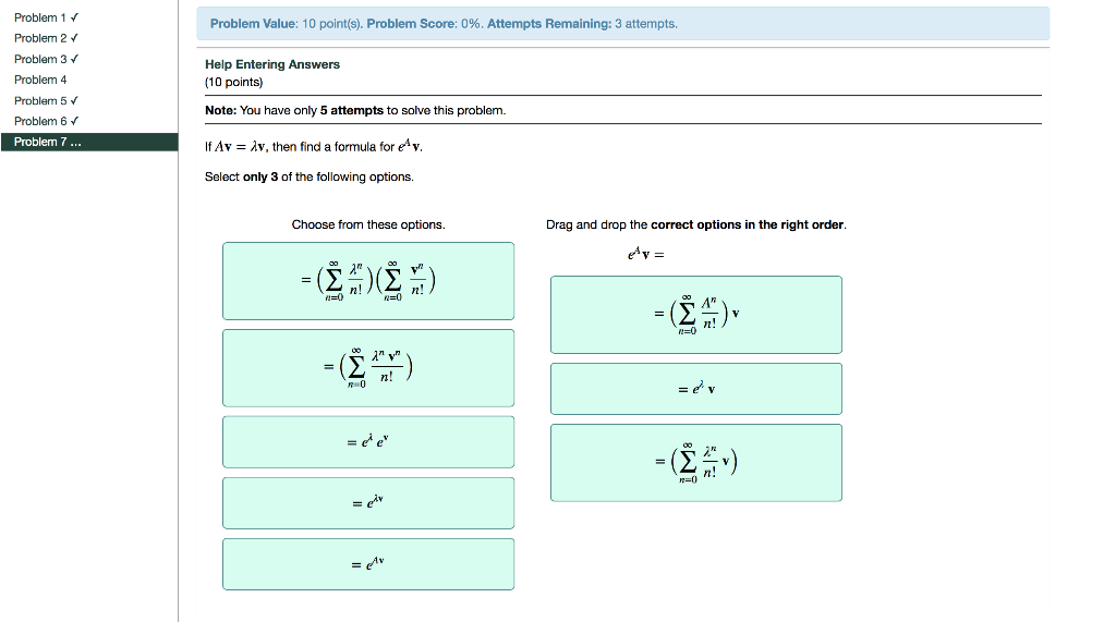Solved Problem 1 v Problem 2 Problem 3V Problem 4 Problem 5 | Chegg.com
