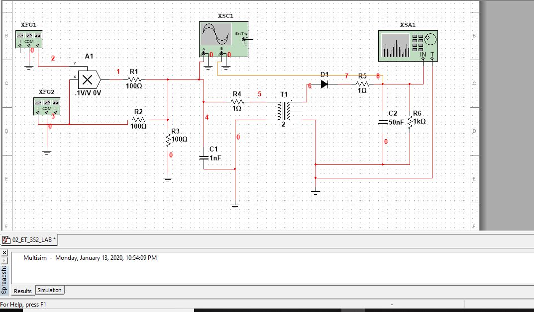 Solved Construct The Diode Detector Circuit Presented In The | Chegg.com