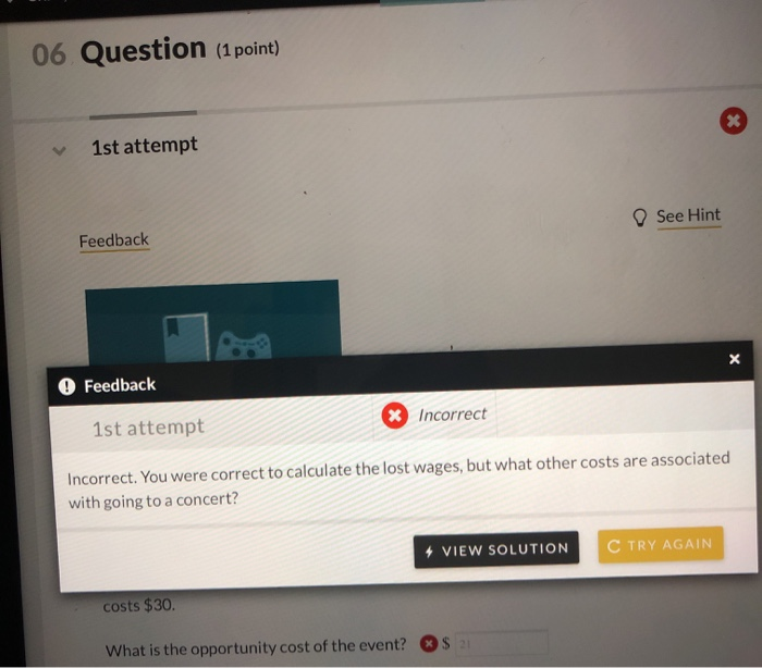Solved 06 Question (1 point) 1st attempt See Hint Feedback | Chegg.com