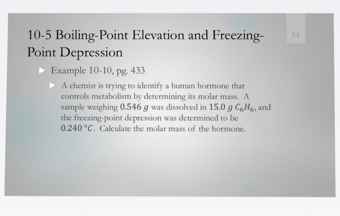 Boiling Point Examples