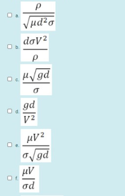 Solved Consider The Following Variables Gravity G Dens Chegg Com