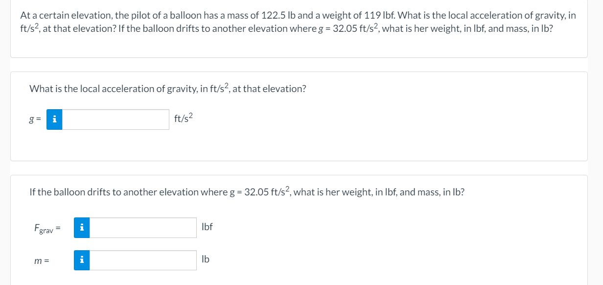 Solved At a certain elevation, the pilot of a balloon has a | Chegg.com