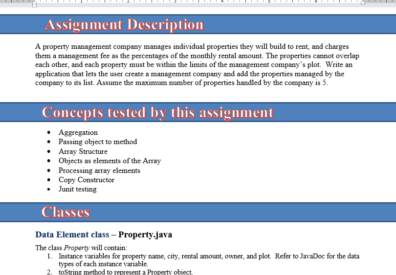 what is an assignment property