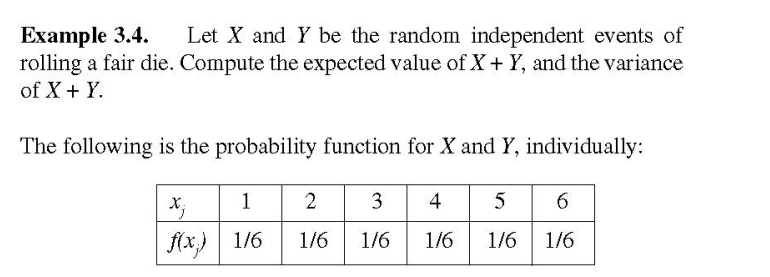 Solved Example 3.4. Let X and Y be the random independent | Chegg.com
