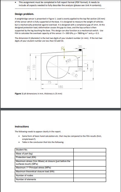 Solved This assignment must be completed in full report | Chegg.com