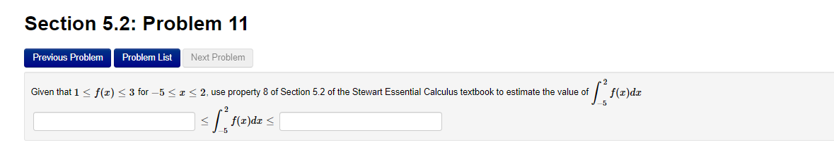 Solved Section 5.2: Problem 5 Previous Problem Problem List | Chegg.com