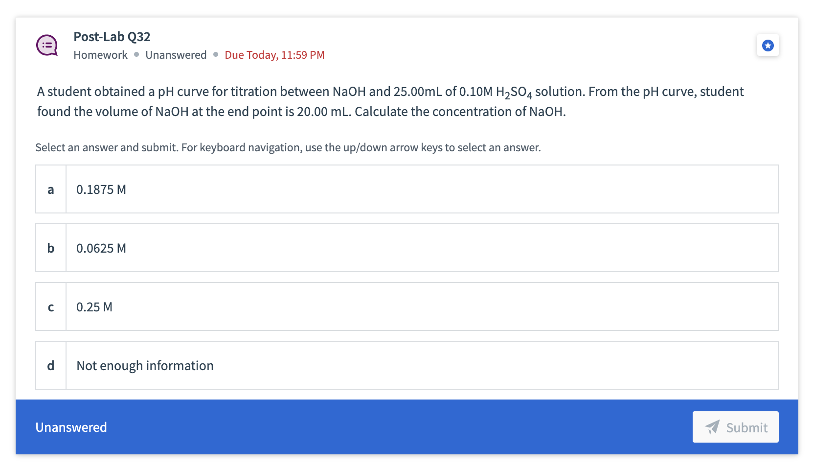 Solved A student obtained a pH curve for titration between | Chegg.com