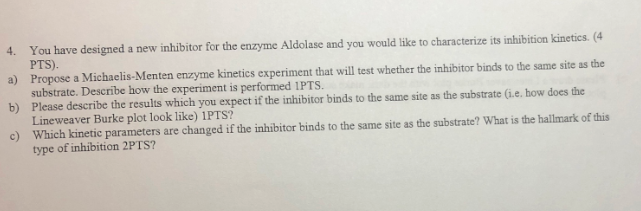 inhibitor and enzyme experiment