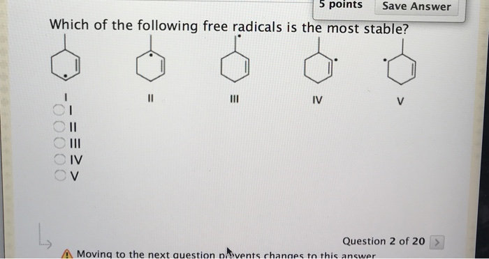 Solved points Save Answer Which of the following free | Chegg.com