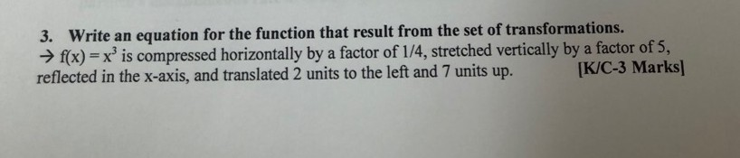 solved how to change this formula only with rect... Solved 3. Write an equation for the function that result | Chegg.com