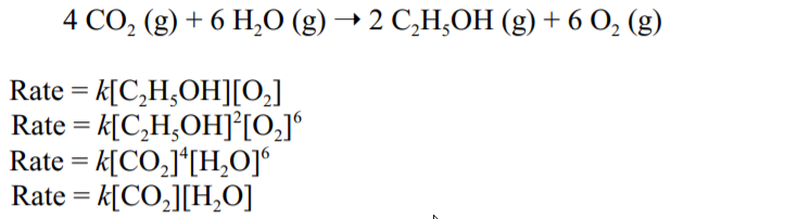 Solved 4 Co2 G 6 H G 2 C H Oh G 6 02 G Ra Chegg Com