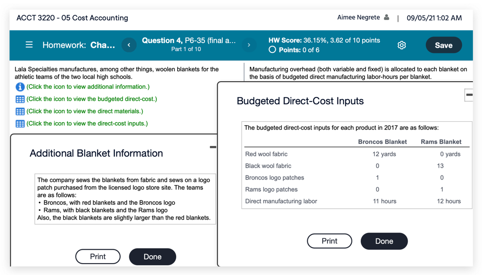 Solved Requirement 1. Prepare The Following Budgets. A. | Chegg.com