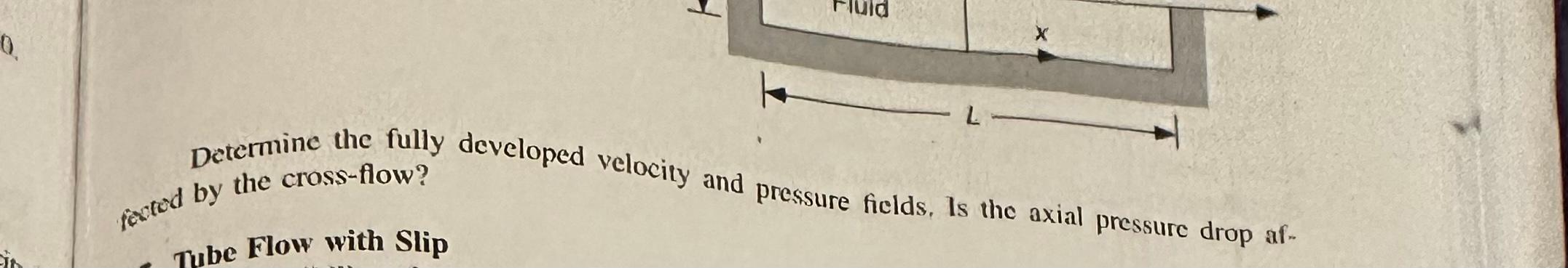 Determine the fully developed velocity and pressure | Chegg.com