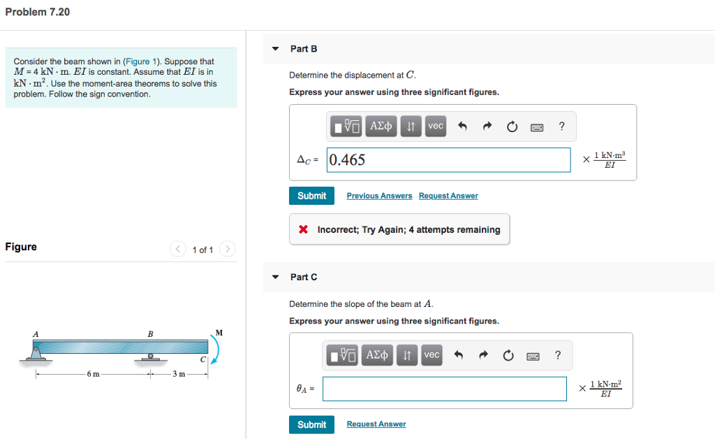 Solved Problem 7.20 Part B Consider The Beam Shown In | Chegg.com