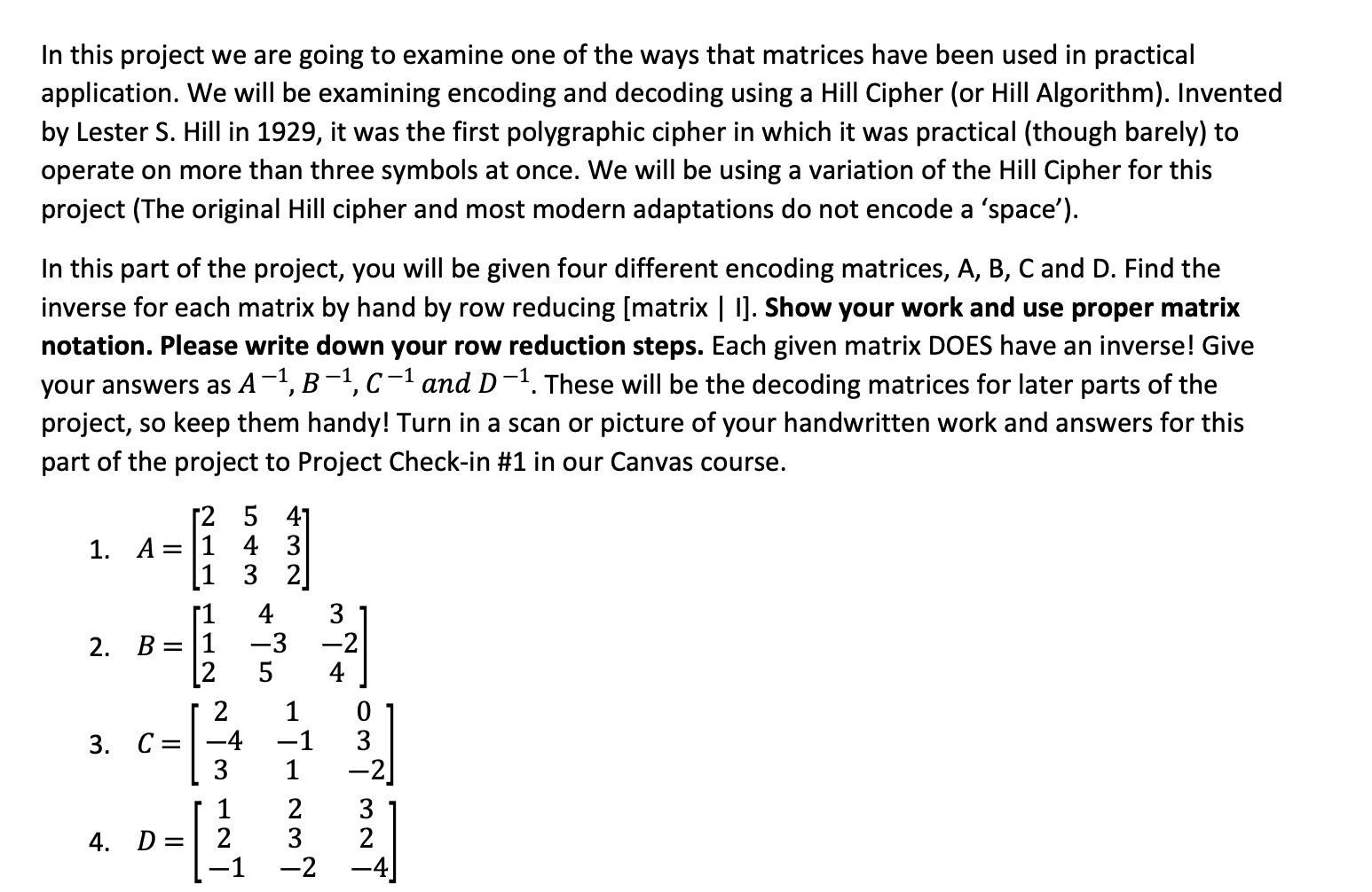 Solved In this project we are going to examine one of the | Chegg.com