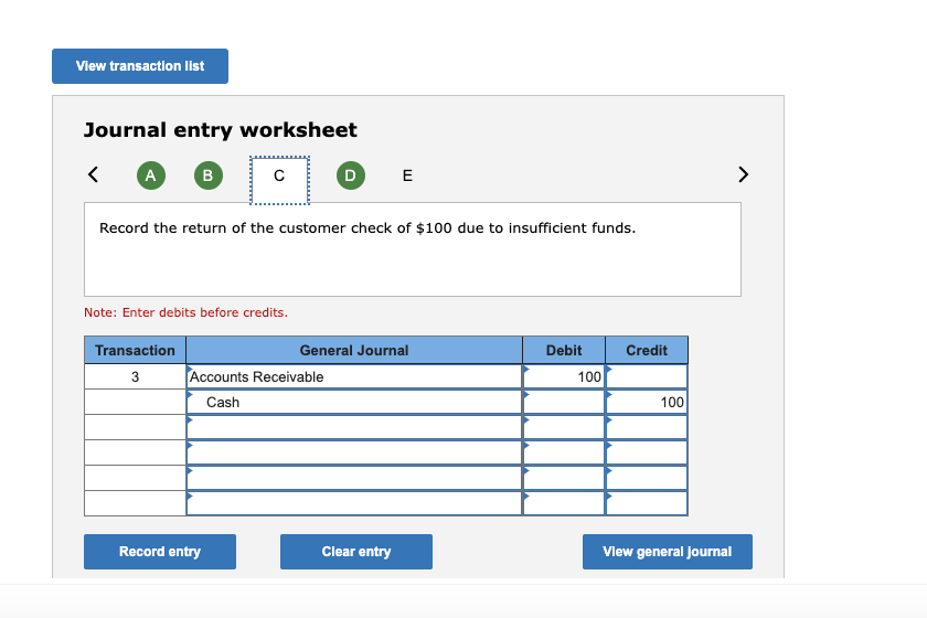 Solved Journal entry worksheet Earlier this month, check | Chegg.com
