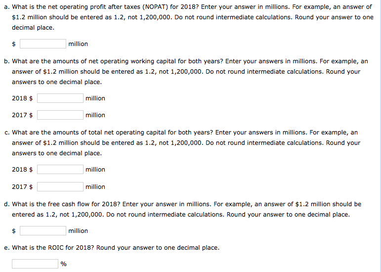 Net Operating Proft a. What is the net operating profit after taxes | Chegg.com