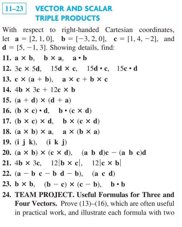 Solved Vector And Scalar Triple Products With Respect To 6520