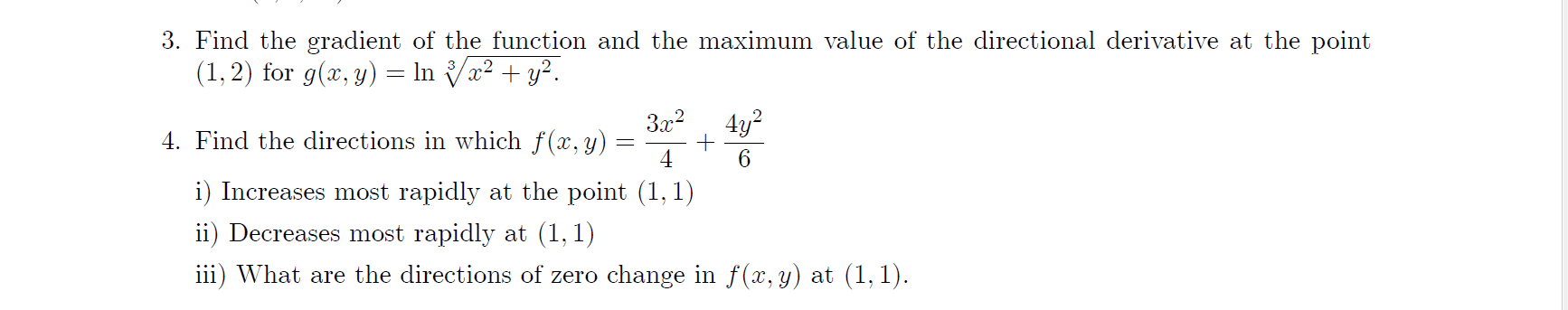 Solved 3. Find the gradient of the function and the maximum | Chegg.com