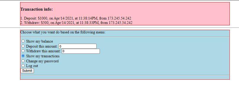 Solved Create as the following using php forms and | Chegg.com