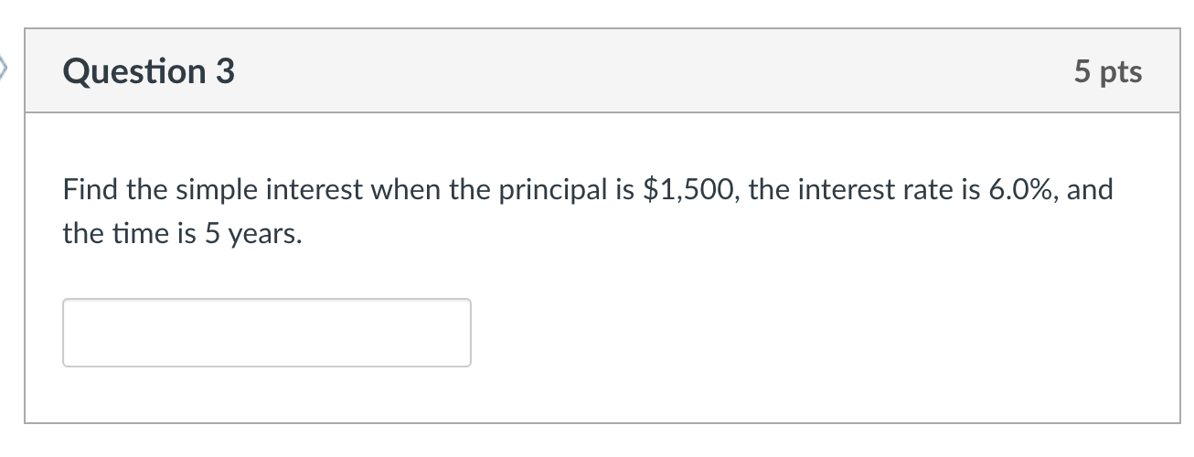 Solved Find the simple interest when the principal is | Chegg.com