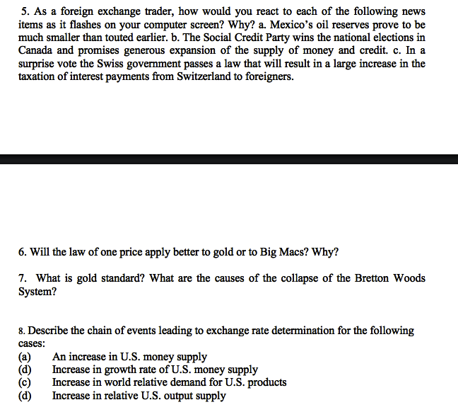 Solved 1 What Is The Law Of One Price Fill In The Chegg Solved 1 What Is The Law Of One Price Fill In The Chegg