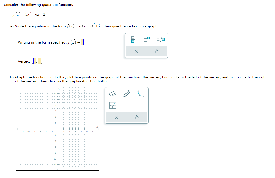 Solved Consider The Following Quadratic Function. | Chegg.com