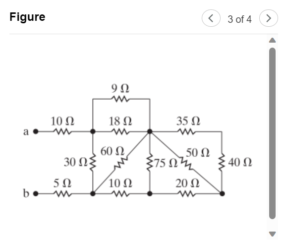 Solved 3 of 44 of 4Find the equivalent resistance Rab for | Chegg.com