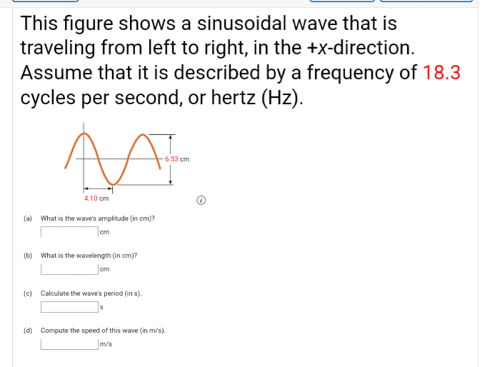 Solved This Figure Shows A Sinusoidal Wave That Is Traveling | Chegg.com