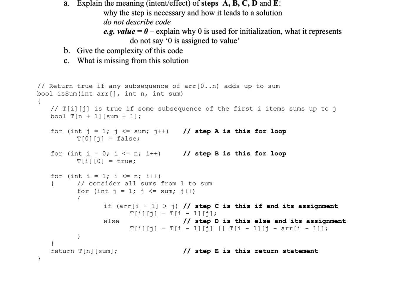 Solved A Explain The Meaning Intent Effect Of Steps A B Chegg Com