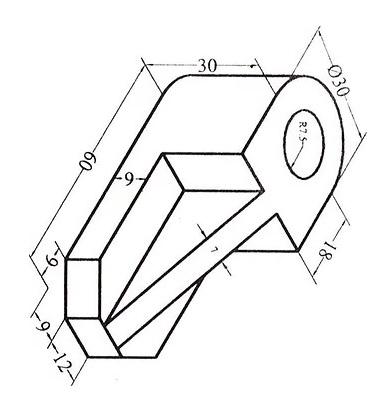 Solved Draw Top, Front And Right View Using Scaled 