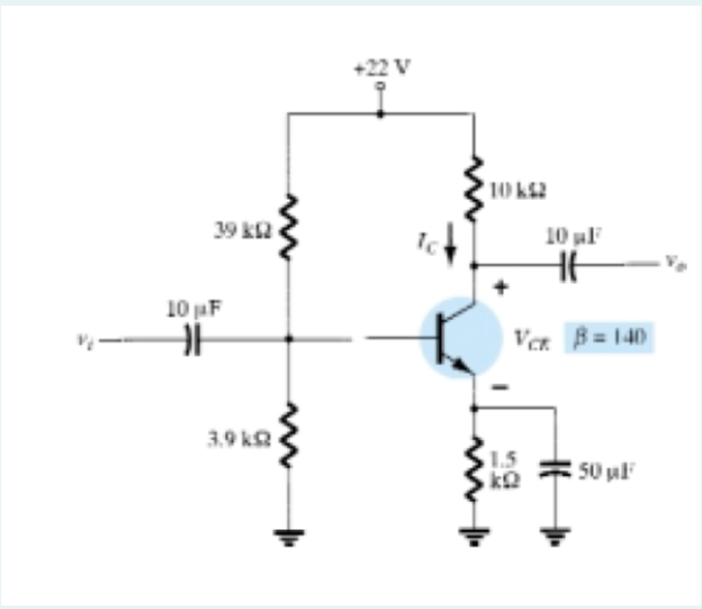 Solved Analyse the give Transistor amplifier circuit | Chegg.com