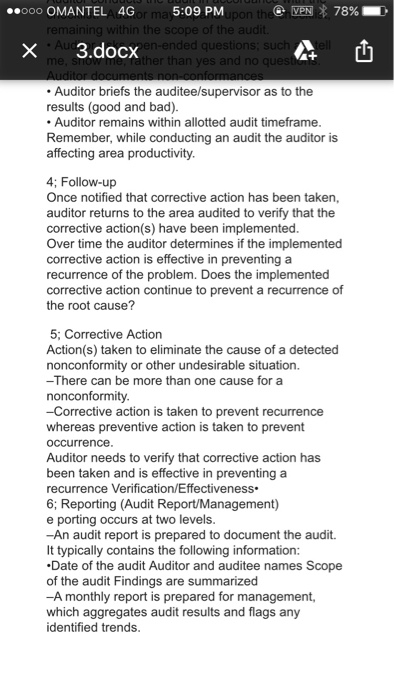 Solved 1: Auditee Attributes Aware of the audit. Because the | Chegg.com
