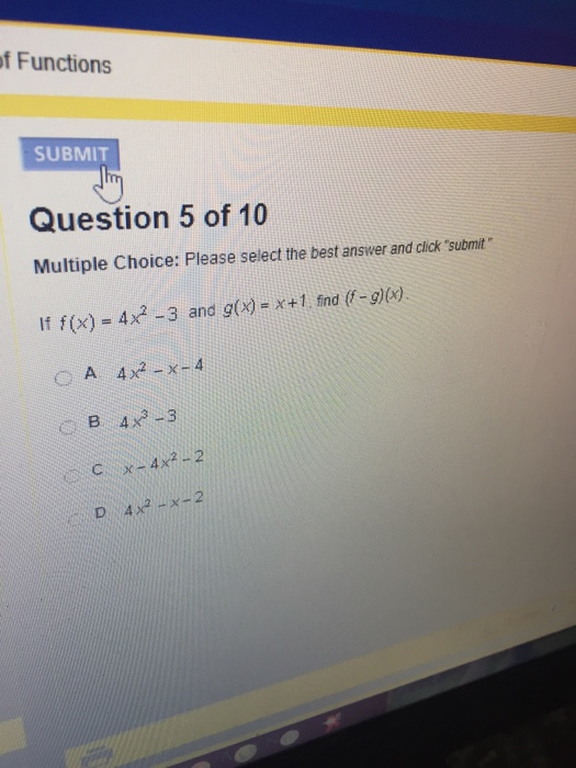 Solved Please select the best answer and click "submit" If | Chegg.com
