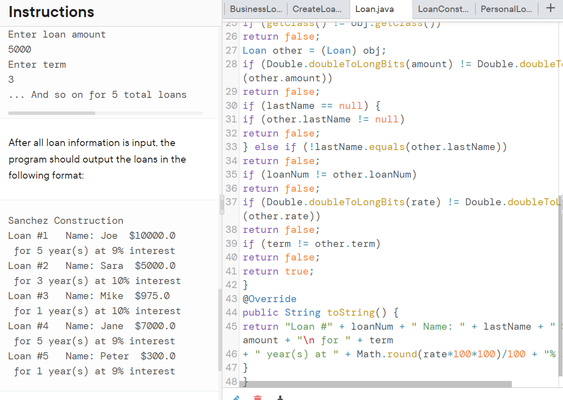 Solved In Java cengage mindtap, one of the points for the | Chegg.com