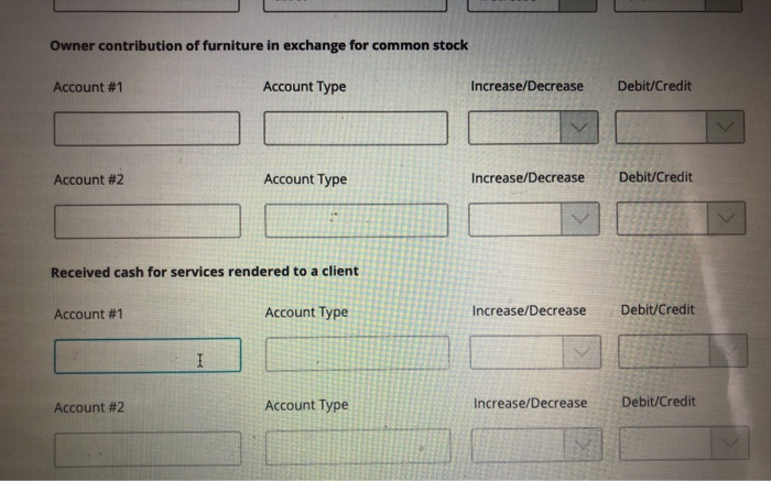 Solved 1 Review the transactions and determine the accounts, | Chegg.com
