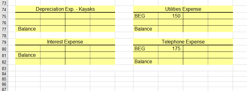 Solved A D N B с E F G H J 1 T-Accounts 2 **In The | Chegg.com