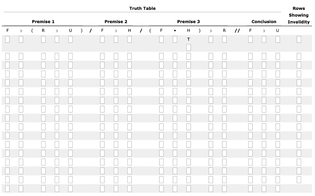 7 truth tables for validity 16 rows you can use a chegg