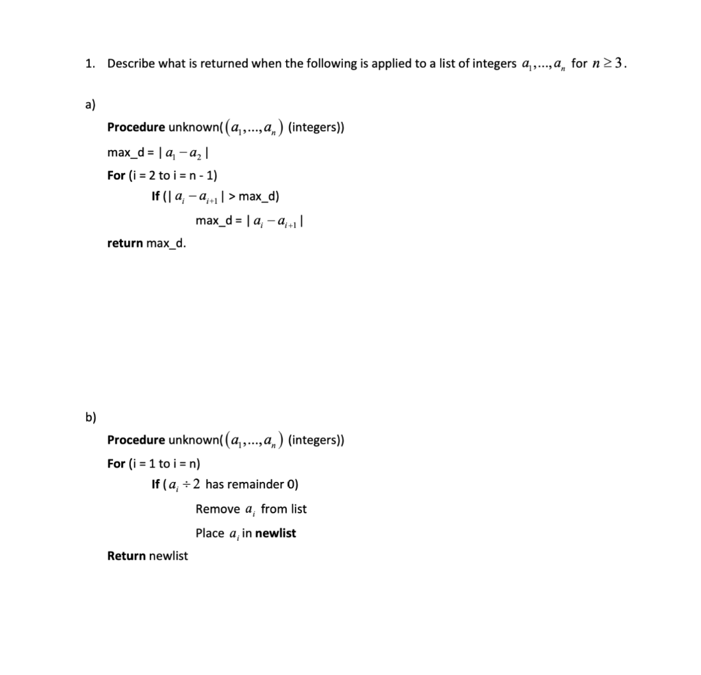 solved-1-describe-what-is-returned-when-the-following-is-chegg