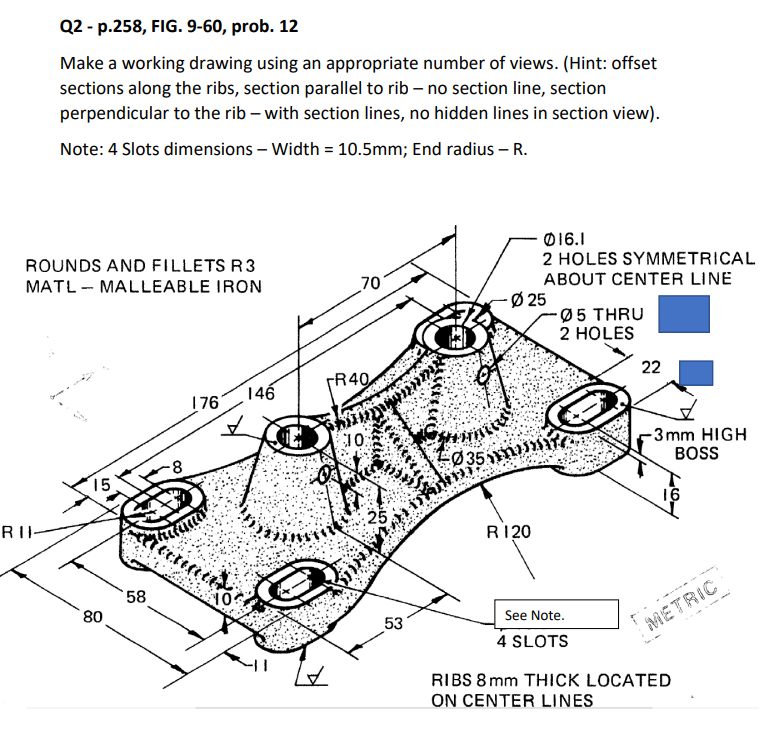 Q2 - p.258, FIG. 9-60, prob. 12 Make a working | Chegg.com