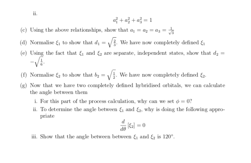 Solved 2. We will predict that the angle between sp2 | Chegg.com