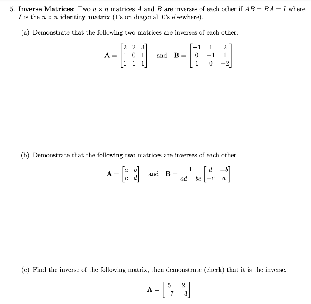 solved-5-inverse-matrices-two-n-x-n-matrices-a-and-b-are-chegg