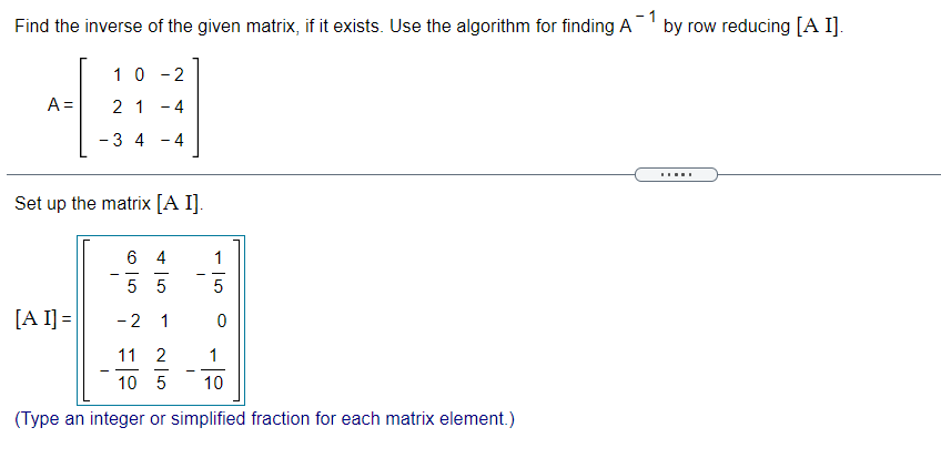 solved-find-the-inverse-of-the-given-matrix-if-it-exists-chegg