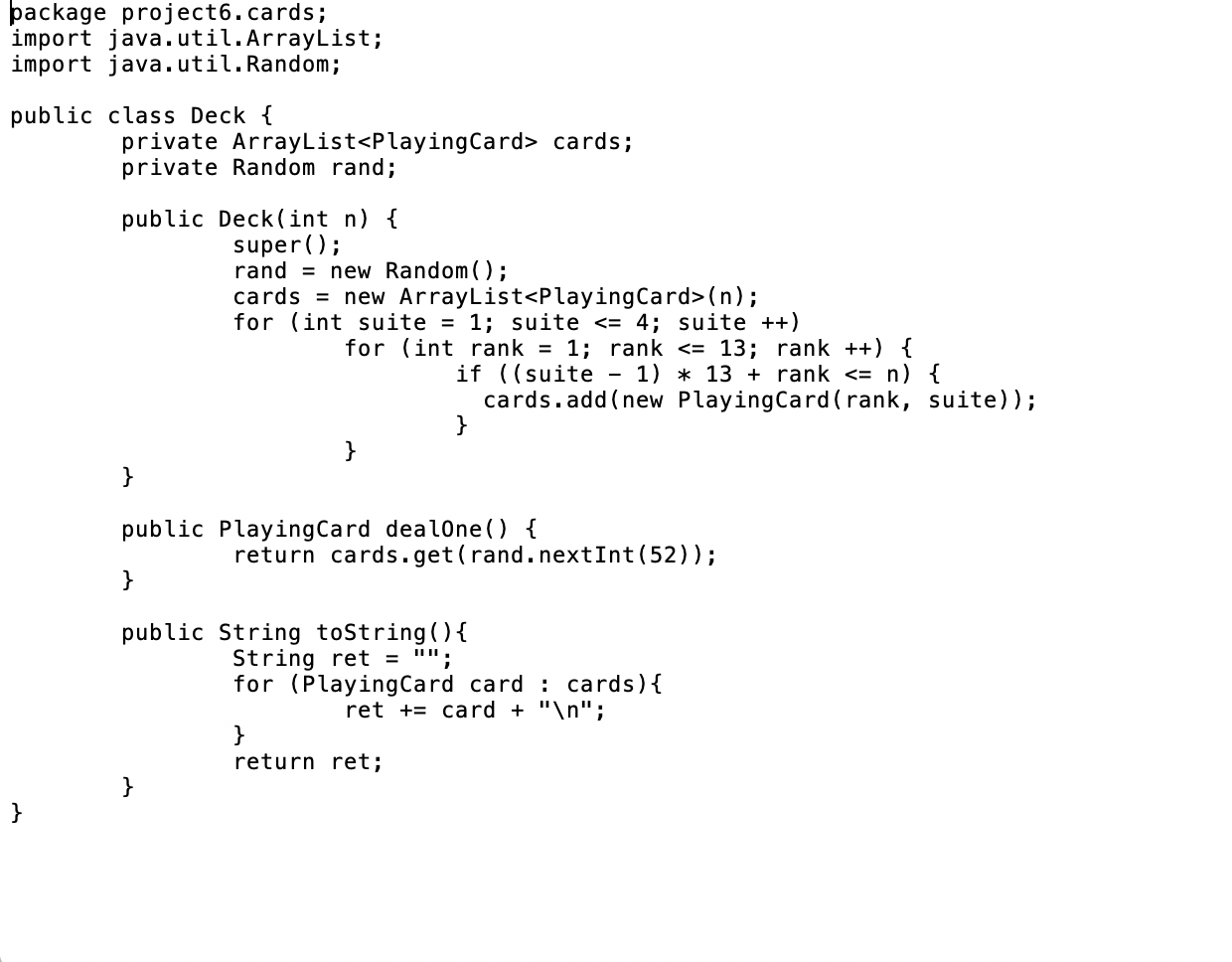 Make A Driver Wargame Java That Deals 2 Stackhan Chegg Com
