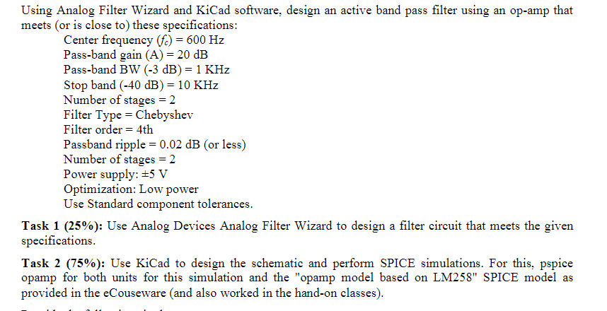 2) From KiCad: A) Complete Schematic Diagram With | Chegg.com