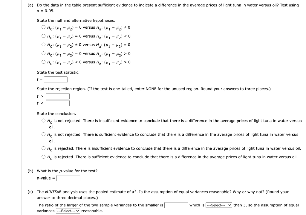 Solved Data On The Estimated Average Price For A Variety Of | Chegg.com