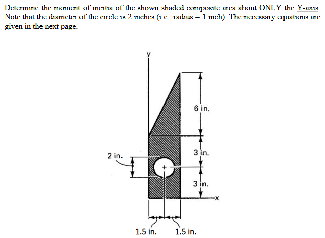 Solved Determine the moment of inertia of the shown shaded | Chegg.com